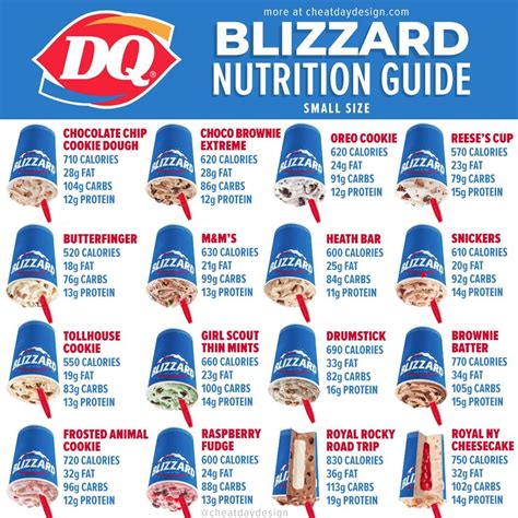 dairy queen small blizzard calories.